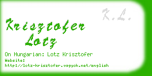 krisztofer lotz business card